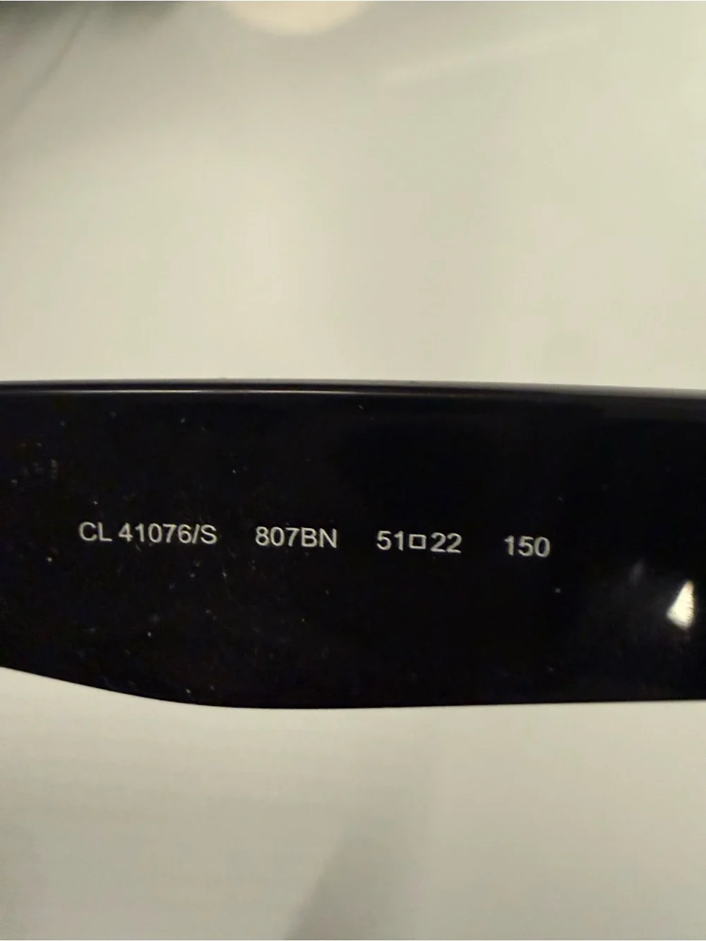Celine Black Oversized Square Sunglasses with original zip pouch.